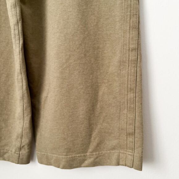Athleta Farallon Heathered Wide Crop Pant Womens 4P Olive Green Wide Leg Cotton - Picture 8 of 14